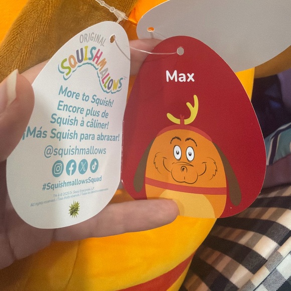 🎄 NWT Jumbo 20” Max Squishmallow – Grinch Christmas Plush - Picture 6 of 7